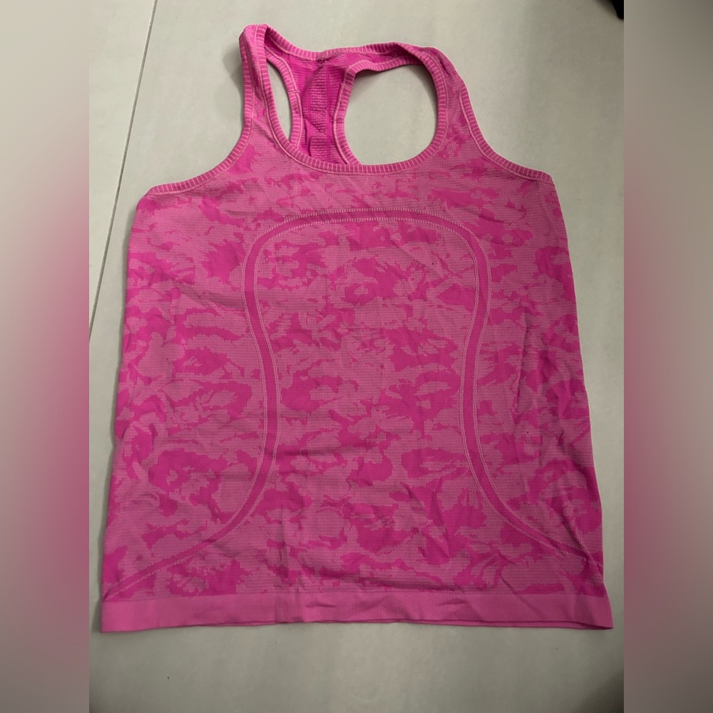 Pink Lulu lemon tank top